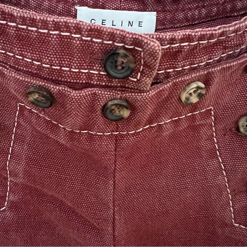 CELINE PARIS Distressed Wide Leg Sailor Jeans - Picture 6 of 12